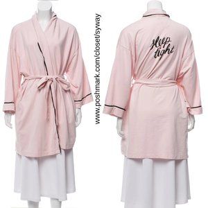Kate Spade "Sleep Tight" Cotton-Modal Short Belted Robe